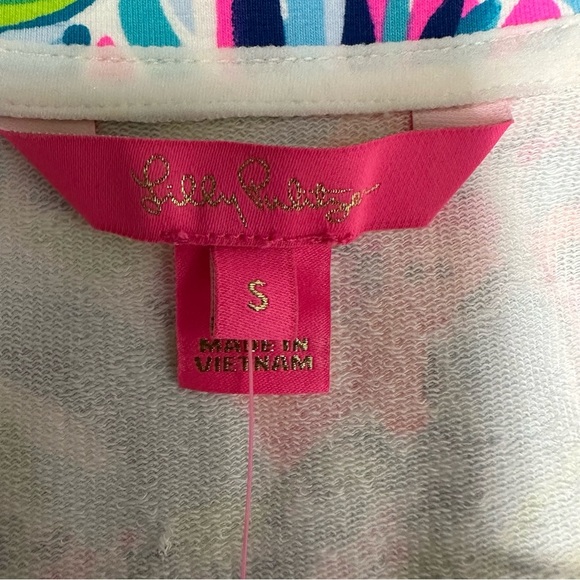 Lilly Pulitzer Pink and Blue Floral Top size Small NWT - Picture 5 of 9